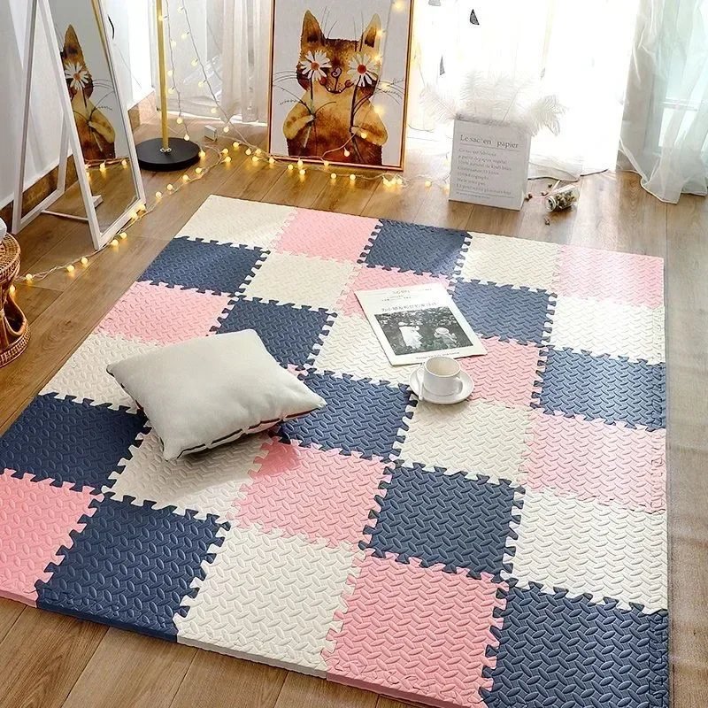 Interlocking Sports Rug for Kids Anti-slip Protection for Baby in Bedroom EVA Foam Carpet Baby Indoor Play Mat Soft Carpet