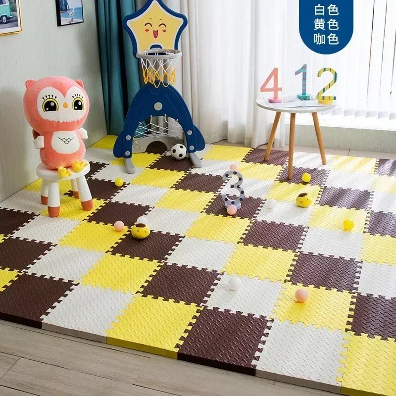 Interlocking Sports Rug for Kids Anti-slip Protection for Baby in Bedroom EVA Foam Carpet Baby Indoor Play Mat Soft Carpet