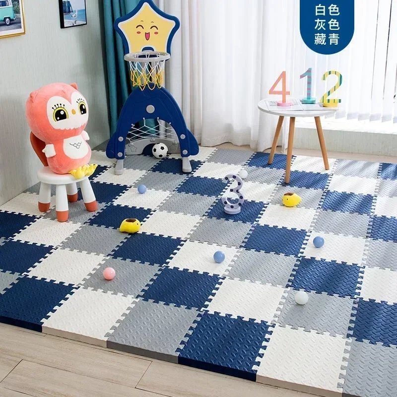 Interlocking Sports Rug for Kids Anti-slip Protection for Baby in Bedroom EVA Foam Carpet Baby Indoor Play Mat Soft Carpet