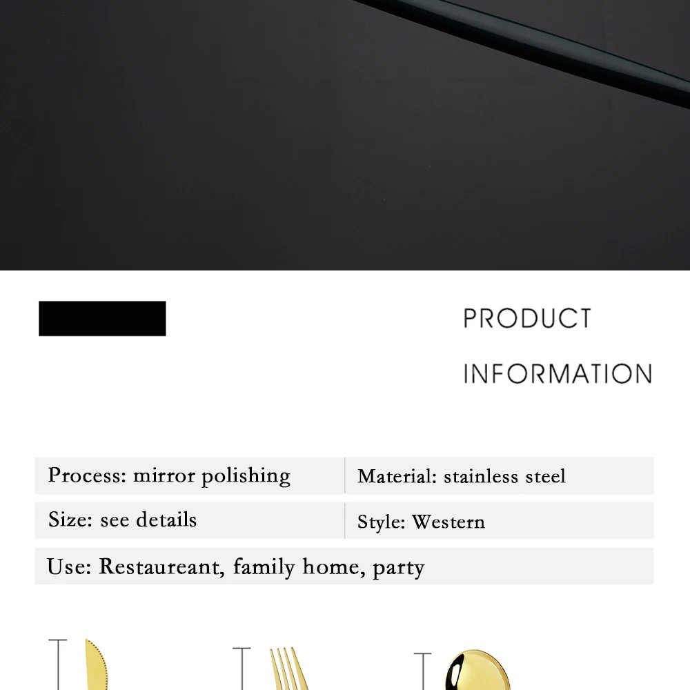16Pcs Dinnerware Set Stainless Steel Tableware Mirror Dinner Black Cutlery Set Knife Fruit Fork Spoon Silverware Kitchen Set 16Pcs Dinnerware Set Stainless Steel Tableware Mirror Dinner Black Cutlery Set Knife Fruit Fork Spoon Silverware Kitchen Set