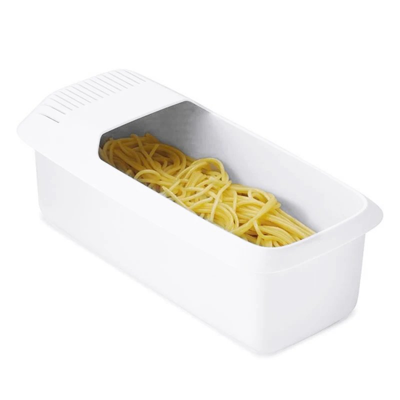 Microwave Noodles Pasta Cooker With Strainer Plastic Spaghetti Vegetable Steamer Dishwasher Kitchen Accessories No scale lines