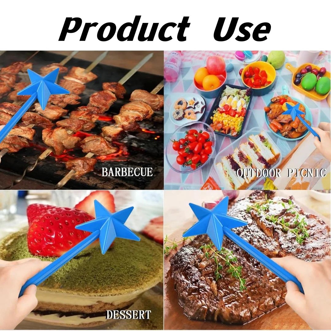 1/4Pc Salt Pepper Shaker Wand Refillable Seasoning Spice Magic Wands 3 Holes Container for Kitchen Dining BBQ Party Supplies