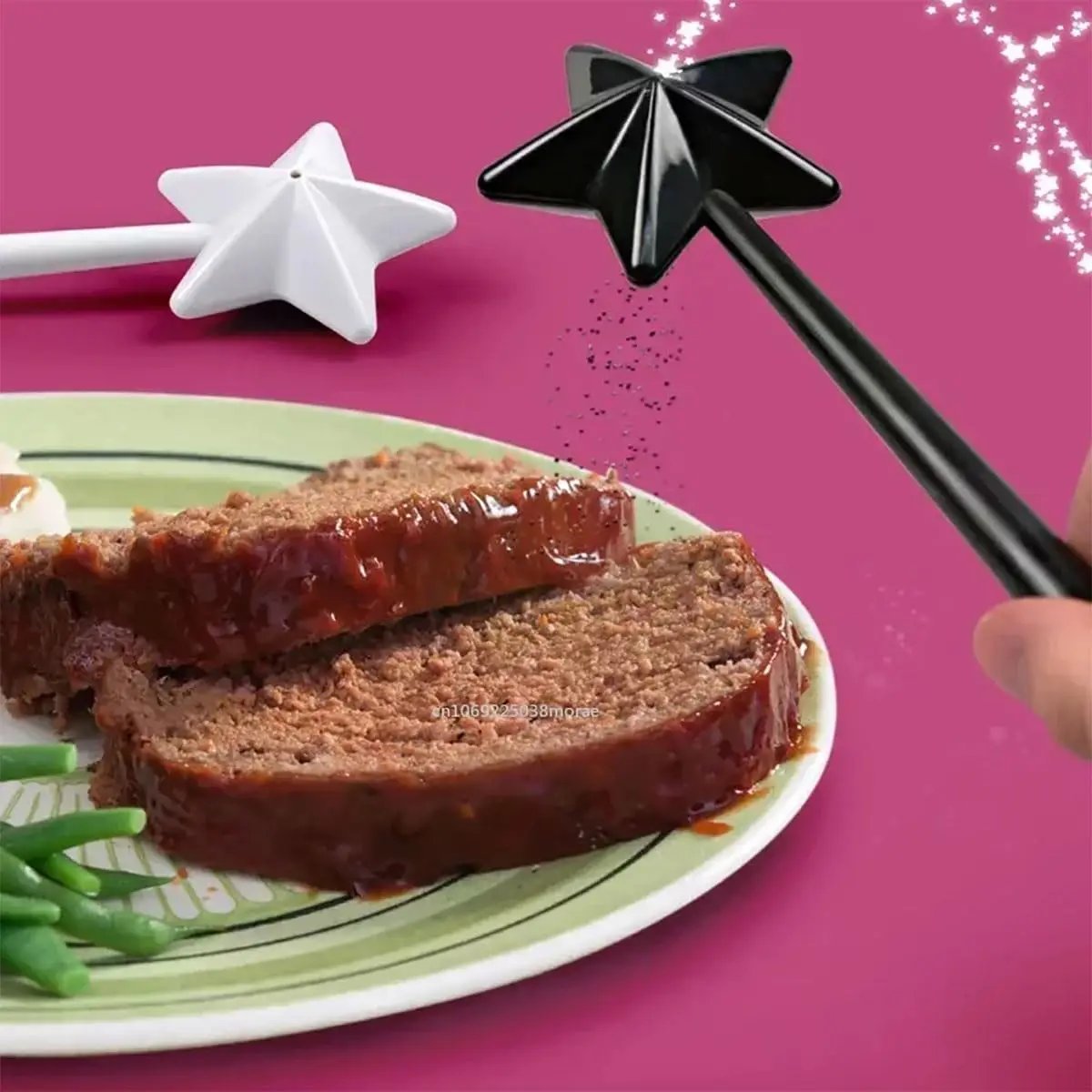 1/4Pc Salt Pepper Shaker Wand Refillable Seasoning Spice Magic Wands 3 Holes Container for Kitchen Dining BBQ Party Supplies