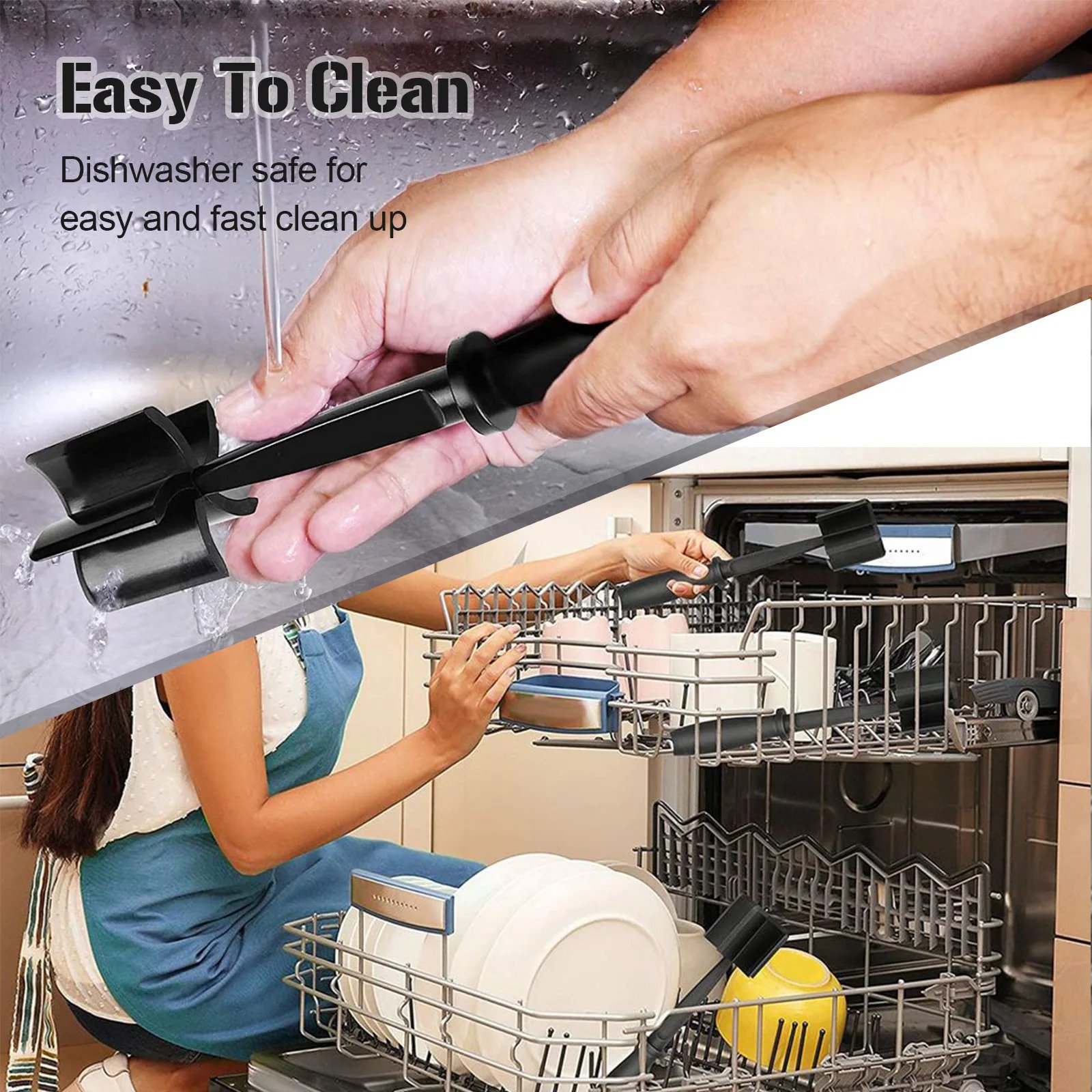 Kitchen Stirrer Multi-Functional Heat-Resistant Hamburger Masher & Chopper Manual Meat Grinding and pounding meat shovel