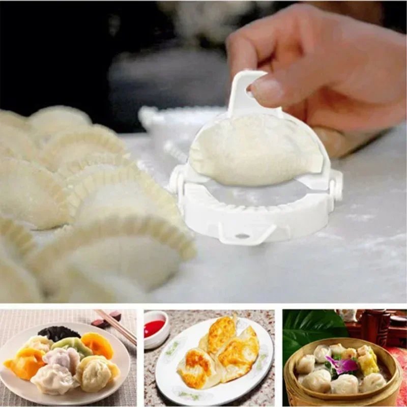 Plastic Dumplings Maker Mold Hand Dough Press Dumpling Clip DIY Ravioli Pie Mould Maker Cooking Accessories Kitchen Pastry Tools