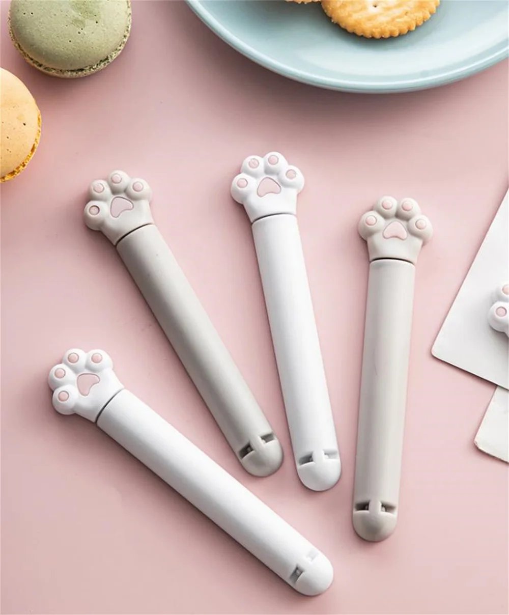 Food Seal Clip Cute Cat Claw Kitchen Sealing Clip Kitchen Accessories Sealing Clamp Reusable 6 Pack Food Preservation Kawaii