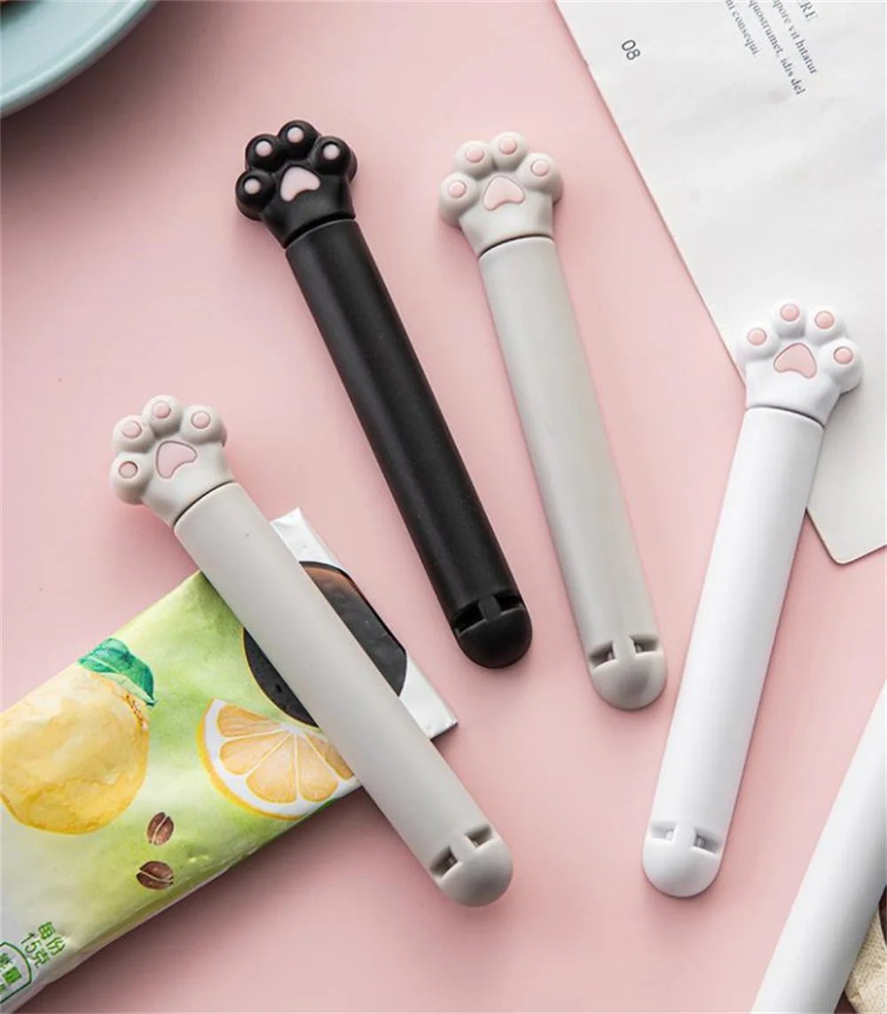 Food Seal Clip Cute Cat Claw Kitchen Sealing Clip Kitchen Accessories Sealing Clamp Reusable 6 Pack Food Preservation Kawaii