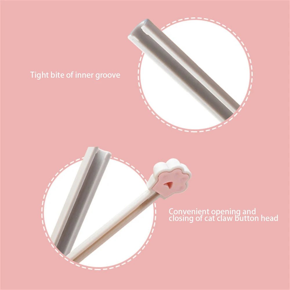 Food Seal Clip Cute Cat Claw Kitchen Sealing Clip Kitchen Accessories Sealing Clamp Reusable 6 Pack Food Preservation Kawaii