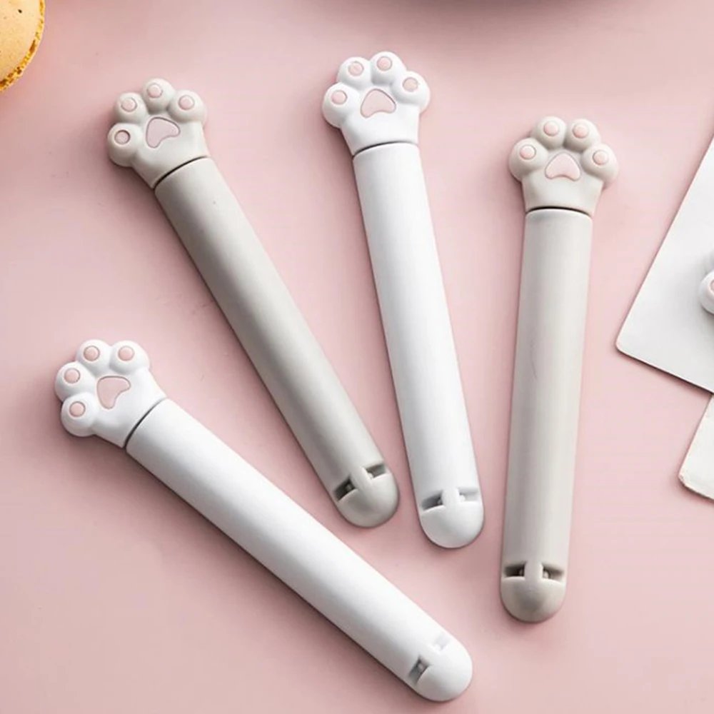 Food Seal Clip Cute Cat Claw Kitchen Sealing Clip Kitchen Accessories Sealing Clamp Reusable 6 Pack Food Preservation Kawaii