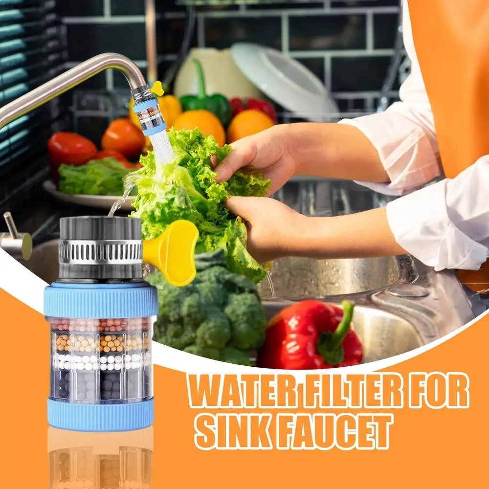 Faucet Mount Filters Carbon Kitchen Water Sink Filter Anti-Splash Purifier Water Filtering Accessories Body Health Supplies