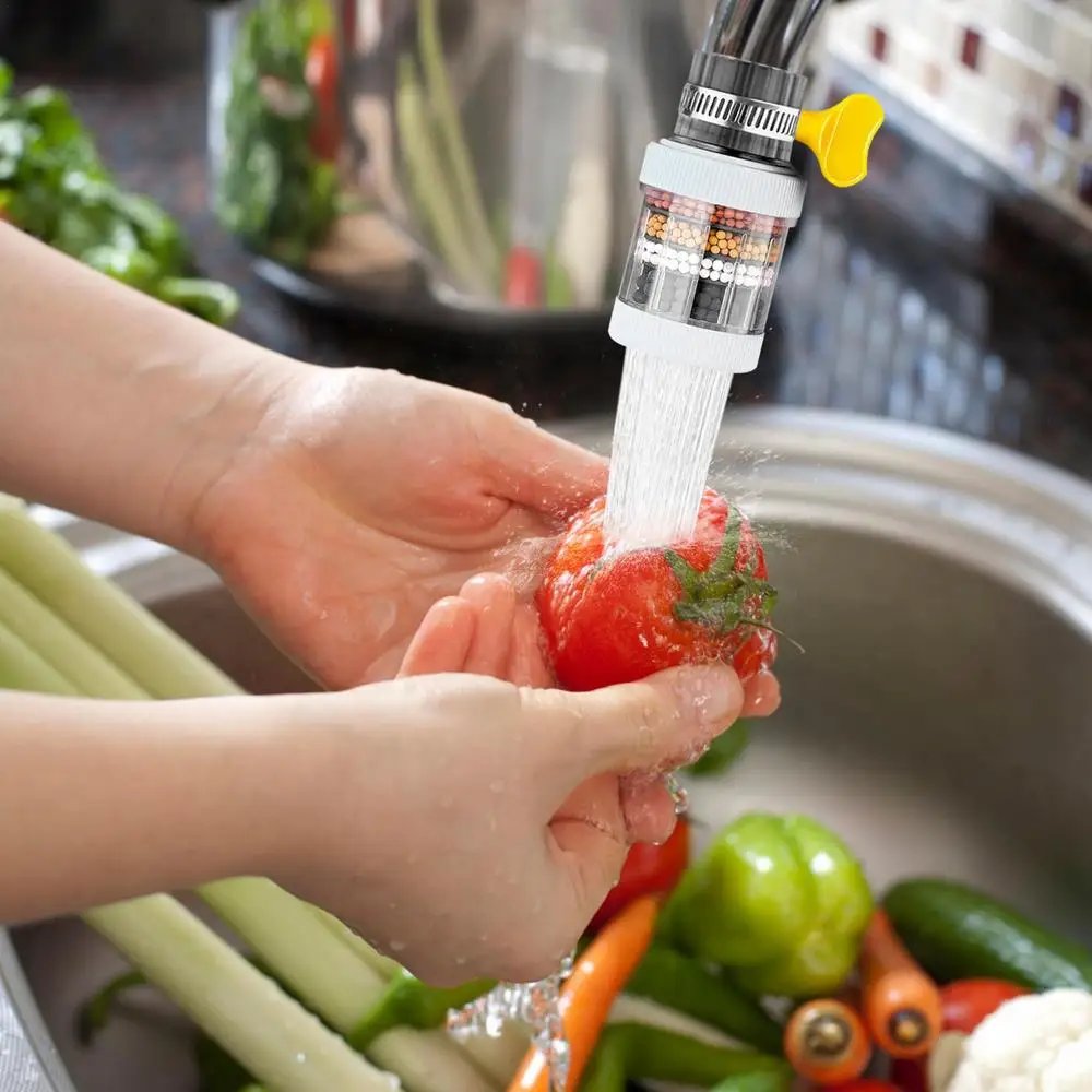 Faucet Mount Filters Carbon Kitchen Water Sink Filter Anti-Splash Purifier Water Filtering Accessories Body Health Supplies