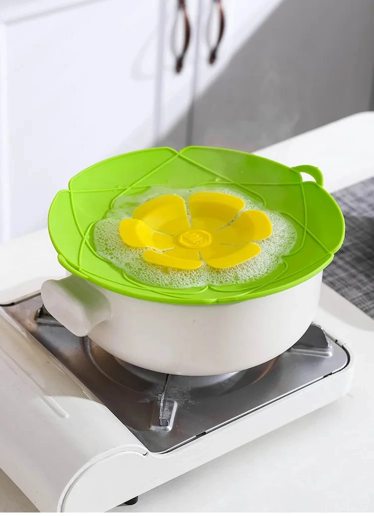 26CM Heat Resistant Silicone Pot Lid Multi-Purpose Kitchen Splash Guard Pot Lid Steamer Lid Cooking Kitchen Gadgets