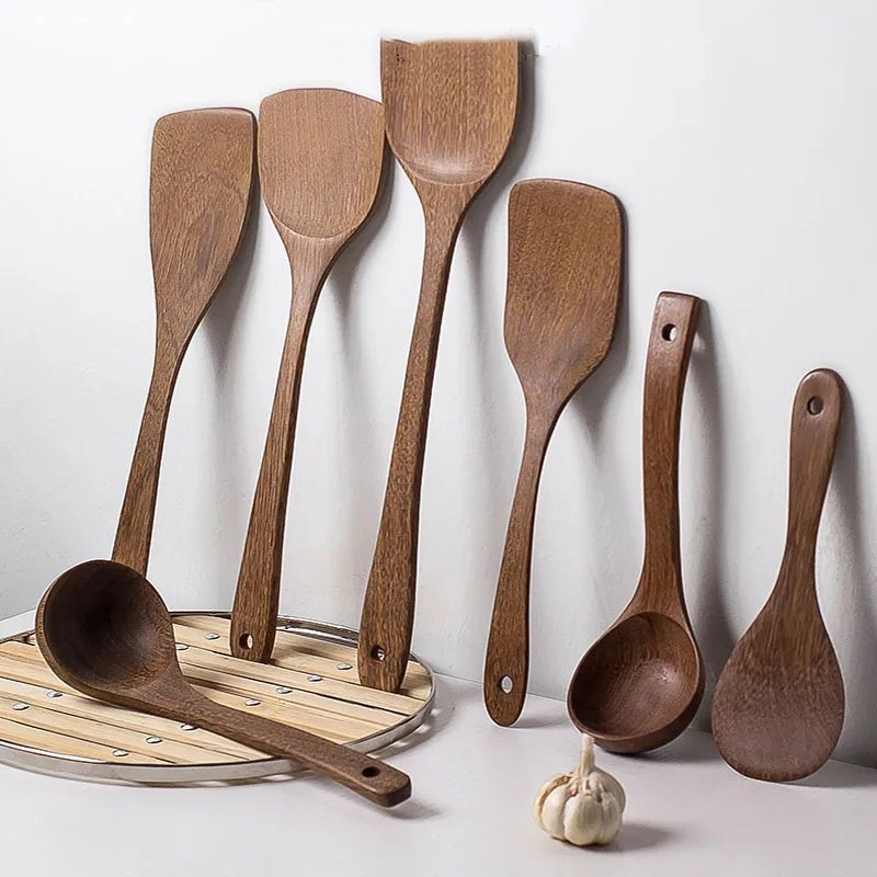 1PC Thailand Teak Natural Wood Tableware Spoon Frying Pan Scoop Cooking Utensils Fried Shovel Spatula Kitchen Cooking Tool 1PC Thailand Teak Natural Wood Tableware Spoon Frying Pan Scoop Cooking Utensils Fried Shovel Spatula Kitchen Cooking Tool