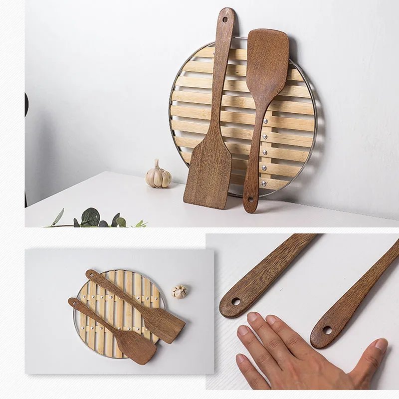 1PC Thailand Teak Natural Wood Tableware Spoon Frying Pan Scoop Cooking Utensils Fried Shovel Spatula Kitchen Cooking Tool 1PC Thailand Teak Natural Wood Tableware Spoon Frying Pan Scoop Cooking Utensils Fried Shovel Spatula Kitchen Cooking Tool