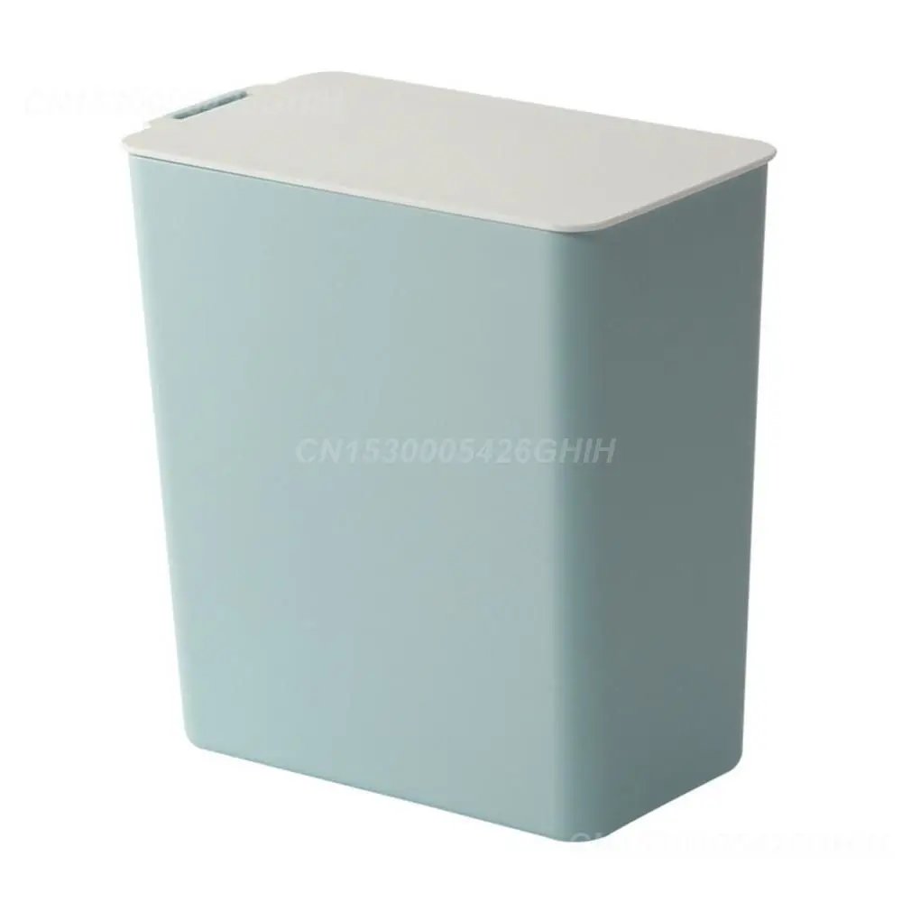 Kitchen Storage Bucket Nordic Style Trash Can Mini Solid Color Desktop Waste Rubbish Holder Bin Storage Organizer Home Storage