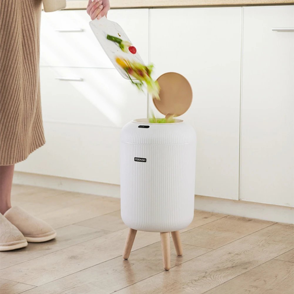 9.5L/10L Smart Dustbin with Lid Automatic Sensor Kitchen Trash Bin Electric Garbage Bin for Kitchen/Bedroom/Living Room/Office