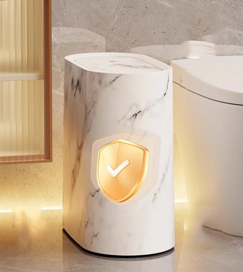 Sandwich Trash Can Lightweight Bathroom Toilet With Lid Trash Bin Multi-Purpose Hotel Kitchen Living Room Separate Trash Bin Sandwich Trash Can Lightweight Bathroom Toilet With Lid Trash Bin Multi-Purpose Hotel Kitchen Living Room Separate Trash Bin