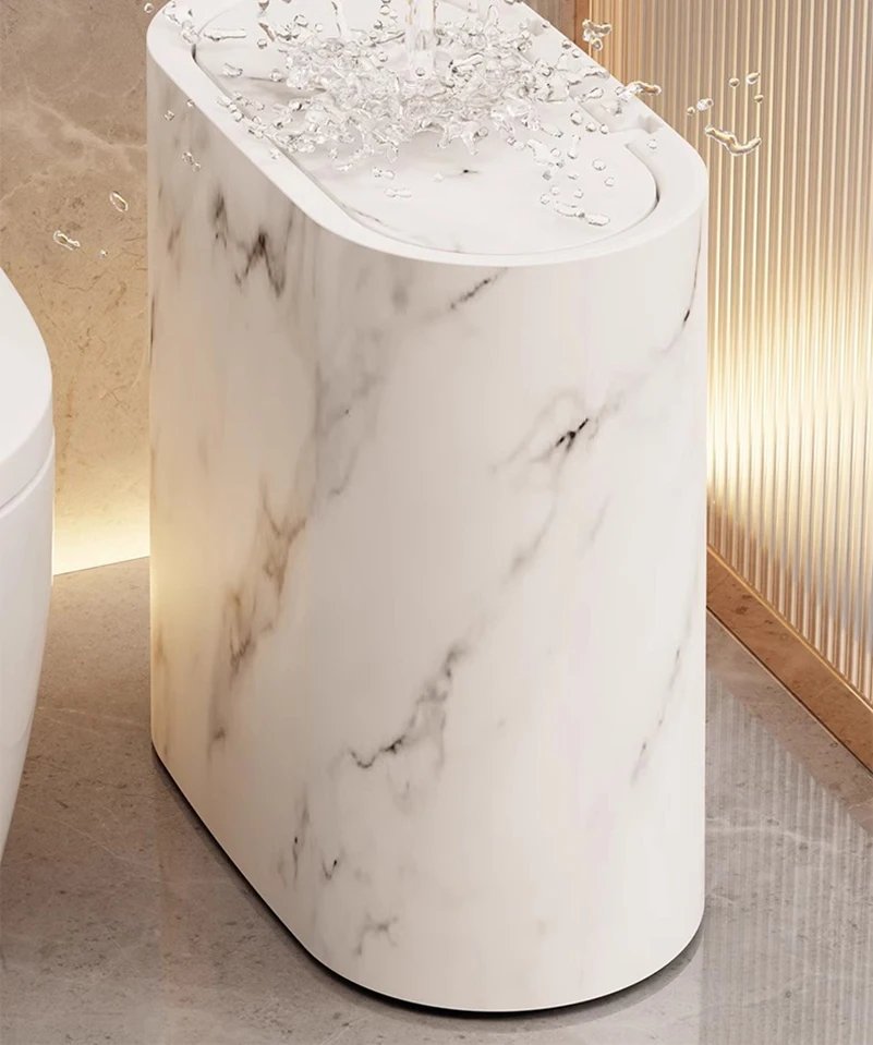 Sandwich Trash Can Lightweight Bathroom Toilet With Lid Trash Bin Multi-Purpose Hotel Kitchen Living Room Separate Trash Bin Sandwich Trash Can Lightweight Bathroom Toilet With Lid Trash Bin Multi-Purpose Hotel Kitchen Living Room Separate Trash Bin