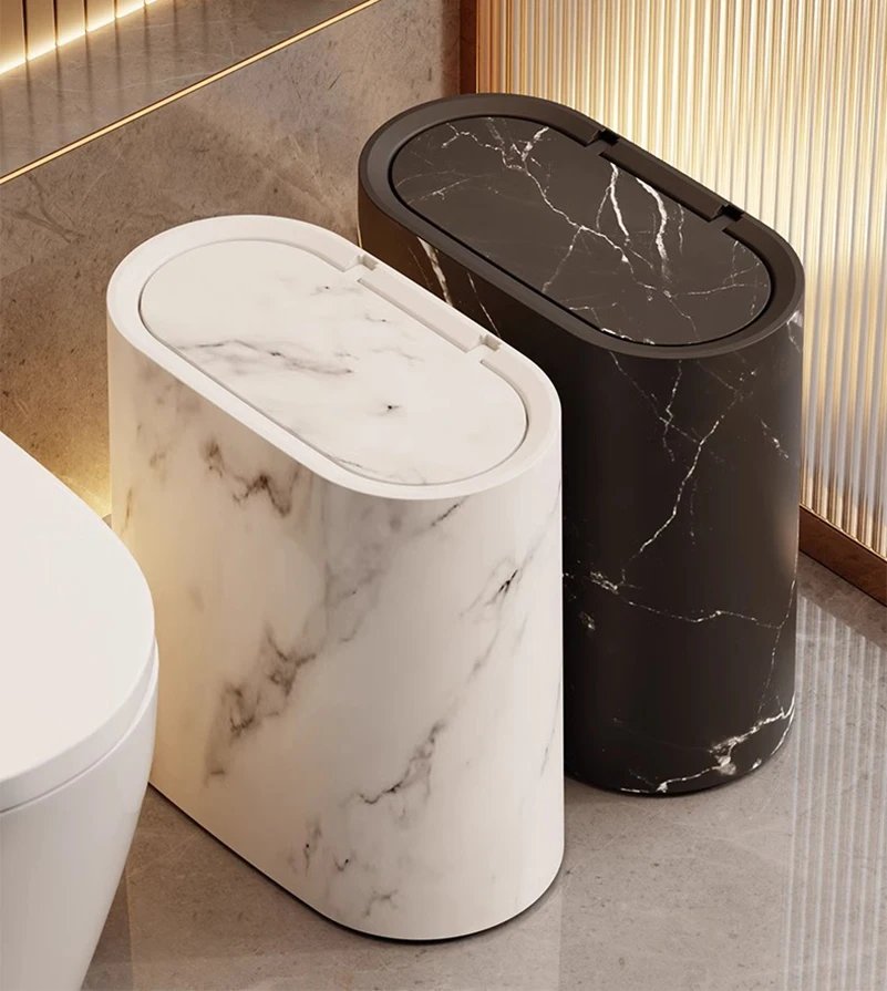 Sandwich Trash Can Lightweight Bathroom Toilet With Lid Trash Bin Multi-Purpose Hotel Kitchen Living Room Separate Trash Bin Sandwich Trash Can Lightweight Bathroom Toilet With Lid Trash Bin Multi-Purpose Hotel Kitchen Living Room Separate Trash Bin
