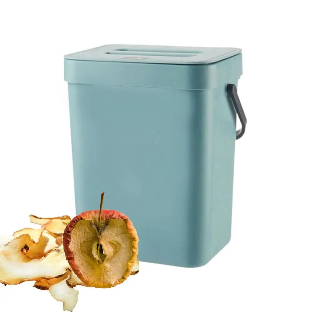 3L Hanging Trash Can With Lid Large Capacity Kitchen Recycling Garbage Basket Cabinet Door Bathroom Wall Mounted Trash