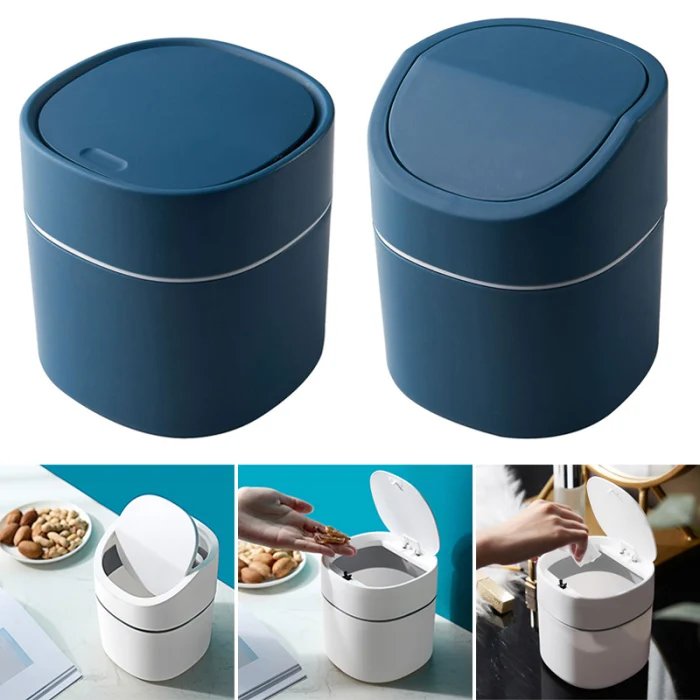 2L Mini Waste Bins Desktop Garbage Basket Home Table Plastic Trash Can Bathroom Cosmetic Dustbins Bedroom Sundries Box для кухни