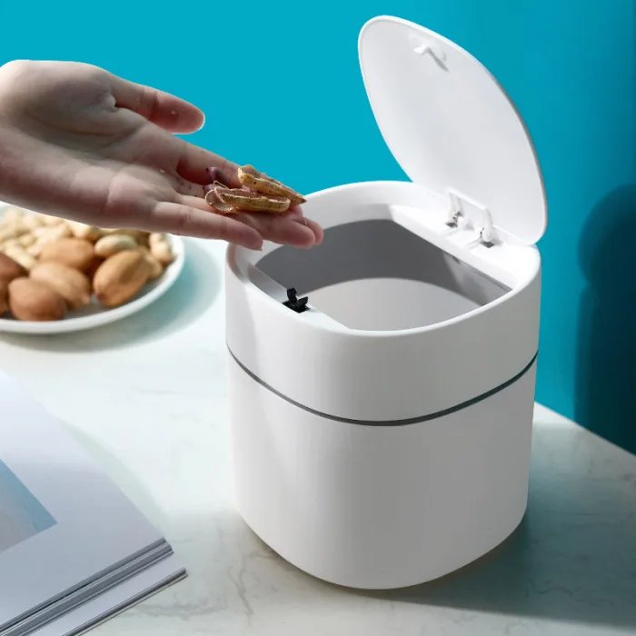 2L Mini Waste Bins Desktop Garbage Basket Home Table Plastic Trash Can Bathroom Cosmetic Dustbins Bedroom Sundries Box для кухни