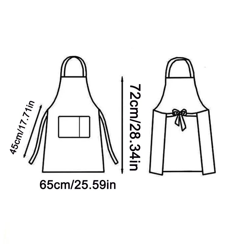 Kitchen Household Cooking Apron Men Women Oil-Proof Waterproof Adult Waist Fashion Coffee Overalls Apron Kitchen Supplies