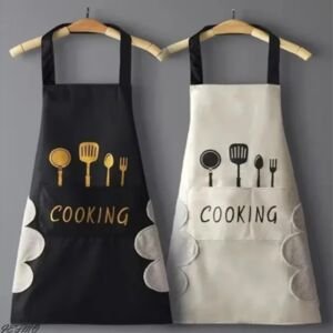 Küchenschürze für Haushalt und Kochen – Öl- und wasserabweisend – für Männer und Frauen – modische Latzschürze für Erwachsene – Küchenzubehör