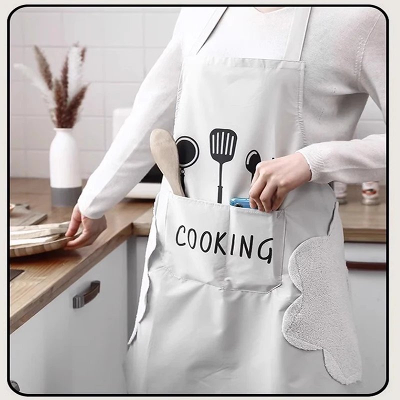 Kitchen Household Cooking Apron Men Women Oil-Proof Waterproof Adult Waist Fashion Coffee Overalls Apron Kitchen Supplies