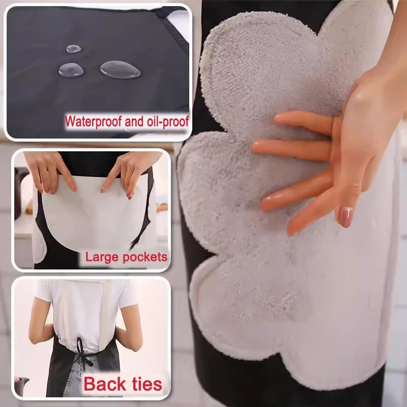 Kitchen Household Cooking Apron Men Women Oil-Proof Waterproof Adult Waist Fashion Coffee Overalls Apron Kitchen Supplies
