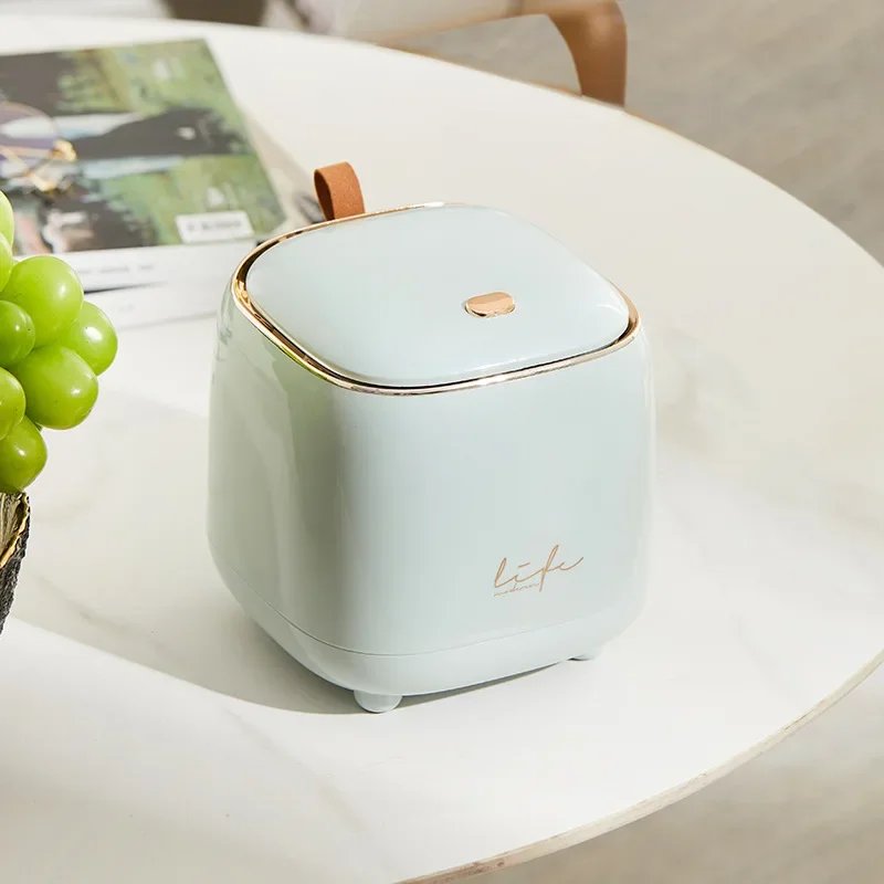 New Light Luxury Pressing Desktop Trash Can Double-layer Coffee Table Bomb Cover Small Storage Bucket New Light Luxury Pressing Desktop Trash Can Double-layer Coffee Table Bomb Cover Small Storage Bucket
