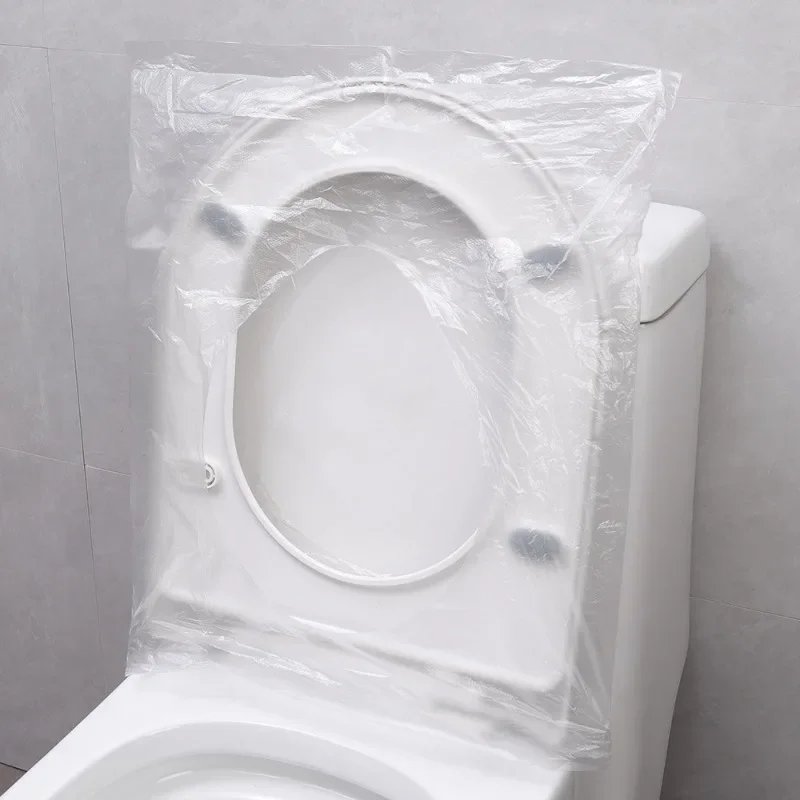 100/5PCS Disposable Toilet Seat Cover Portable Travel Safety Toilet Seat Pads Bathroom Waterproof Cushion Individually Wrapped