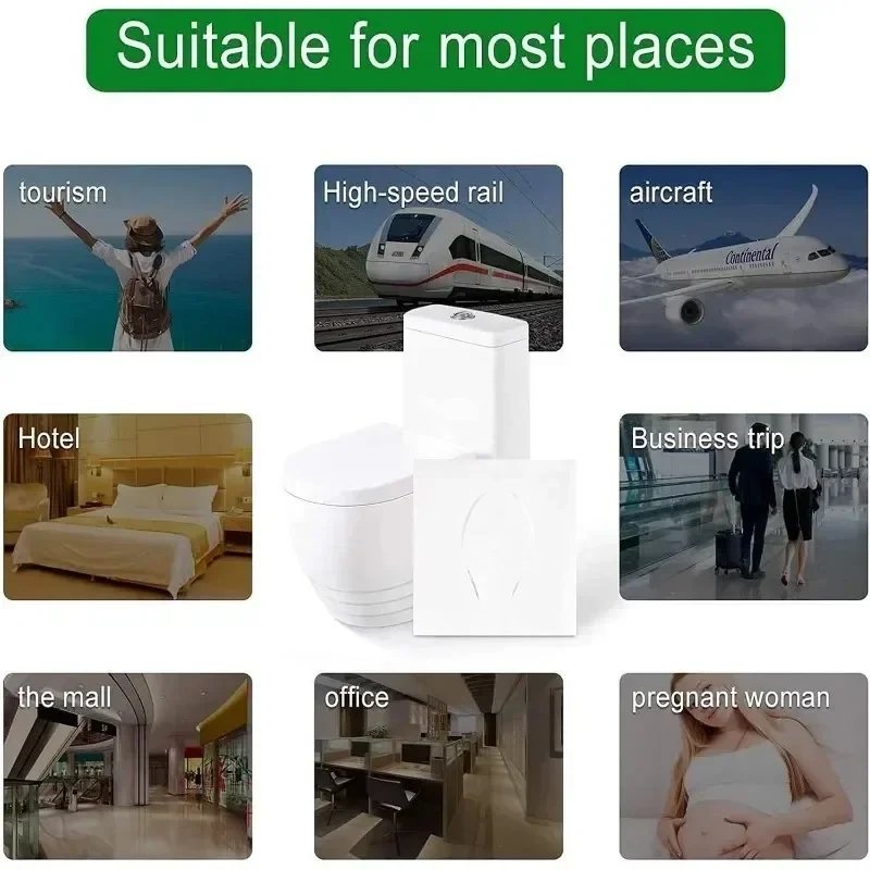 100/5PCS Disposable Toilet Seat Cover Portable Travel Safety Toilet Seat Pads Bathroom Waterproof Cushion Individually Wrapped