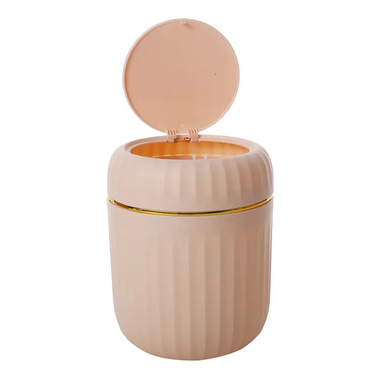 Mini Small Waste Bins Desktop Garbage Basket Home Table Plastic Trash Can Office Supplies Dustbins Sundries Barrel Box