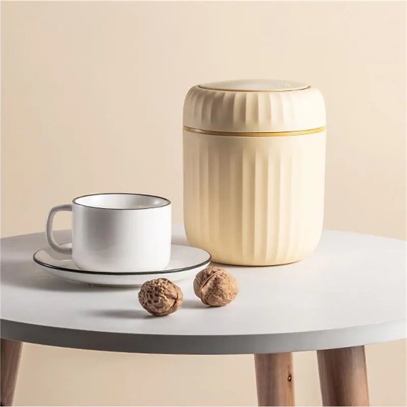 Mini Small Waste Bins Desktop Garbage Basket Home Table Plastic Trash Can Office Supplies Dustbins Sundries Barrel Box