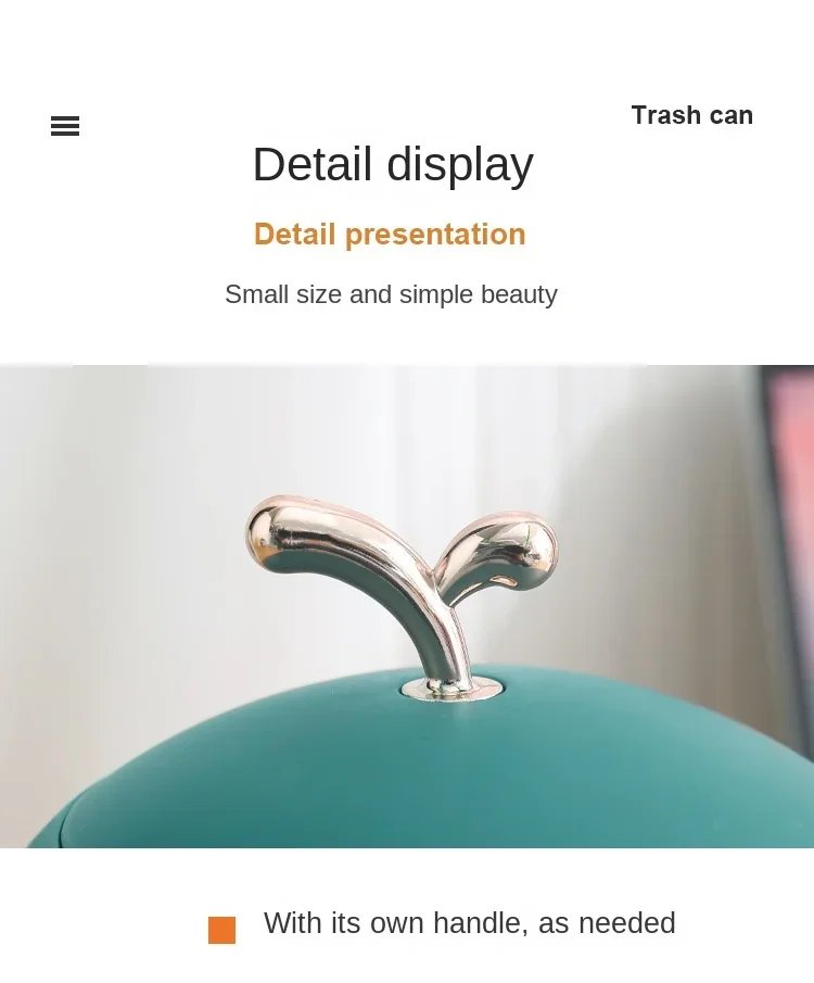 Mini Desktop Bin Little Whale Cute Trash Can with Cover Office Table Bedroom Garbage Can Workspace Storage Box Garbage Bucket