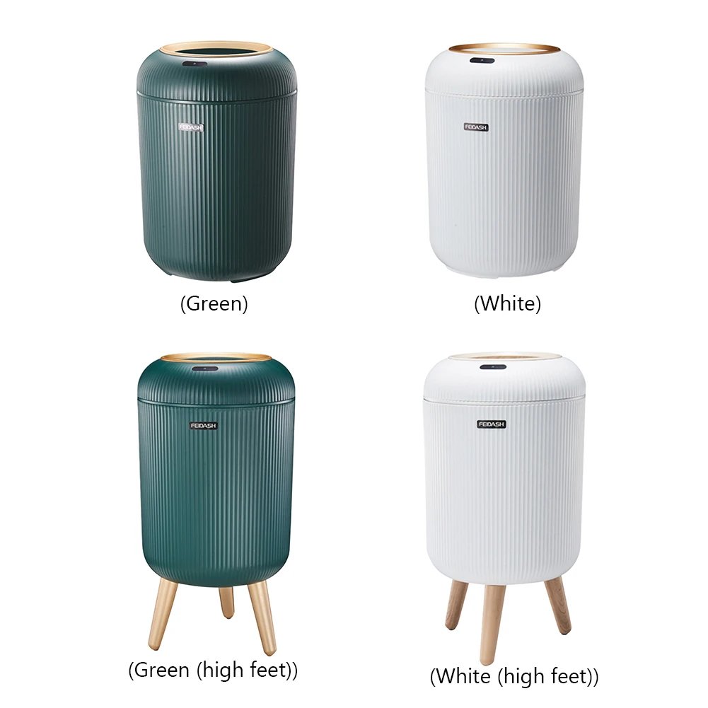 10L Smart Dustbin with Lid Automatic Sensor Trash Can Wastebasket Electric Garbage Bin for Kitchen/Bedroom/Living Room/Office