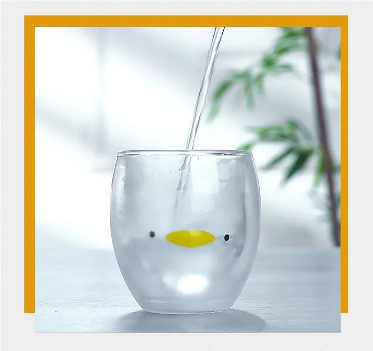 Creative Cute Bear Double-layer Coffee Mug Double Glass Cup Carton Animal Milk Glass Lady Cute Cat Duck Dog Gift Christmas Gift Creative Cute Bear Double-layer Coffee Mug Double Glass Cup Carton Animal Milk Glass Lady Cute Cat Duck Dog Gift Christmas Gift