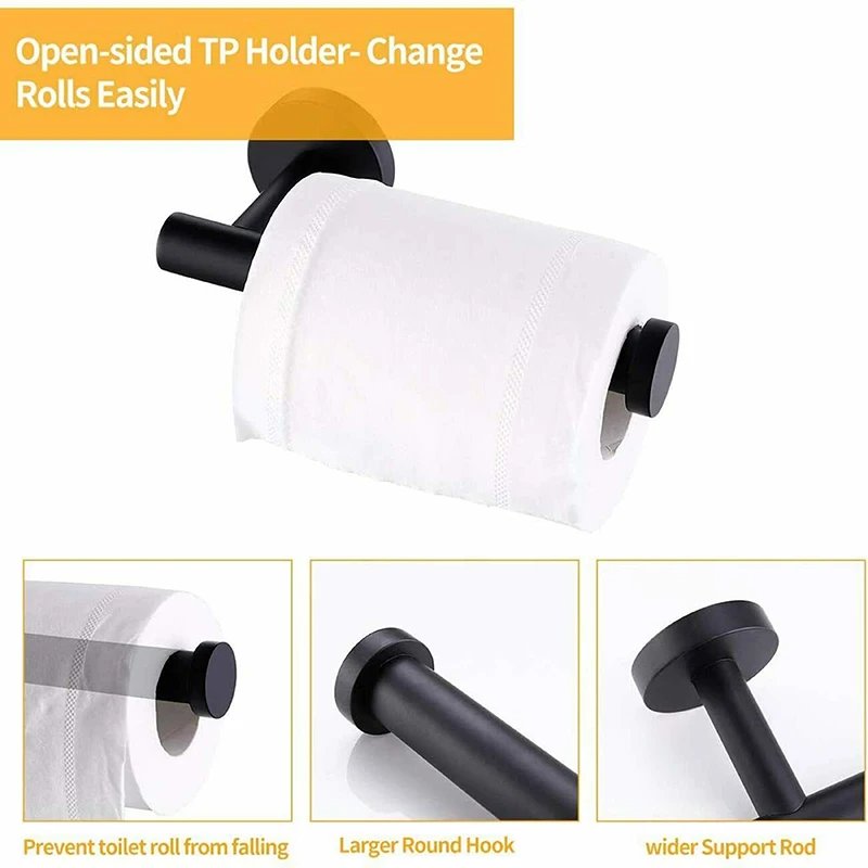 Wall Mounted Napkin Rack Organizers Tissue Dispenser Stainless Steel Bathroom Kitchen Toilet Paper Roll Holder Accessories