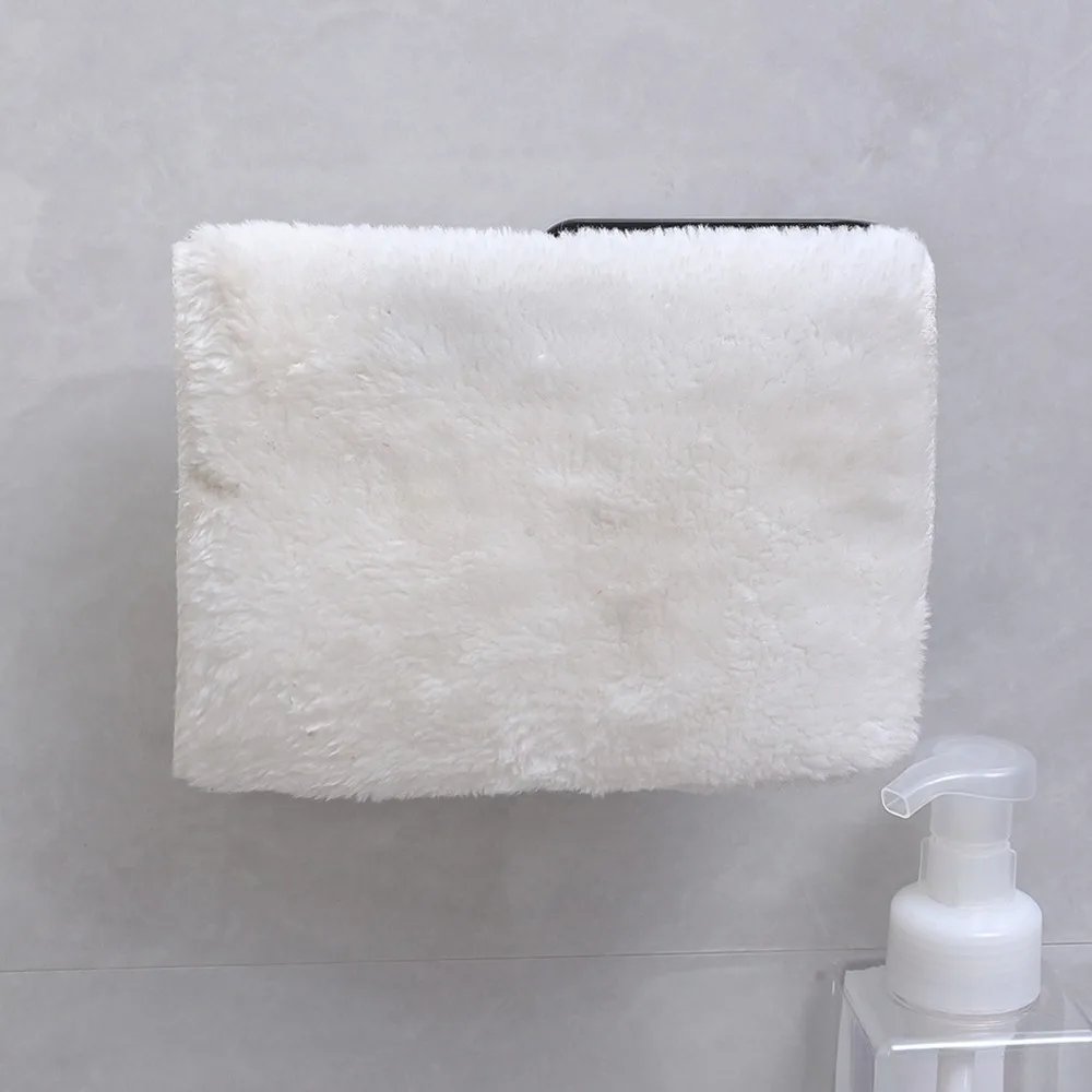 1Pc Wall Mounted Toilet Paper Holder No Punching Tissue Towel Roll Bathroom Towel Rack Bathroom Accessories Material Plastic