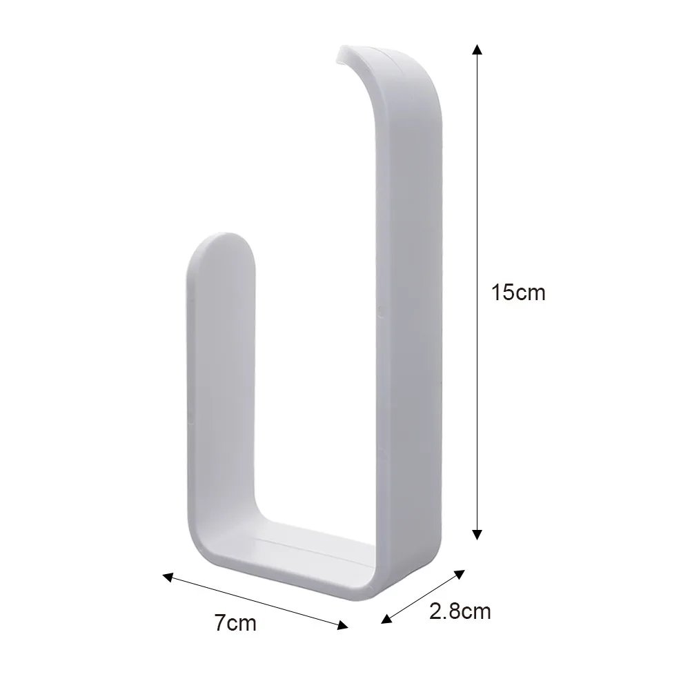 1Pc Wall Mounted Toilet Paper Holder No Punching Tissue Towel Roll Bathroom Towel Rack Bathroom Accessories Material Plastic