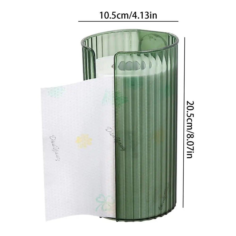 Wall-mounted Bathroom Tissue Box Transparent Kitchen Paper Storage Case Punch-free Toilet Napkins Holder Organizer Case