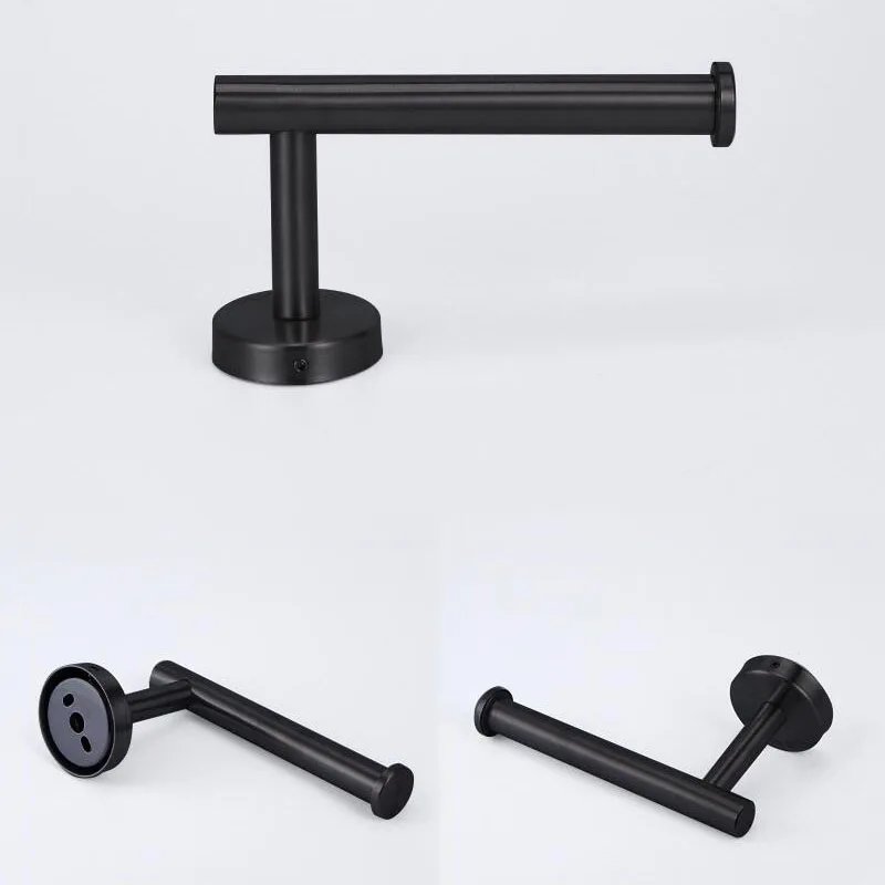 Stainless Toilet Roll Paper Towel Holder Rack hanger wall mount drill Gold silver black Bathroom Tissue wc Organizers