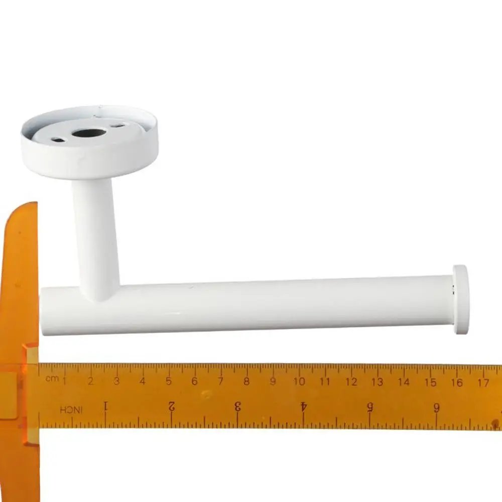 White Stainless Steel Toilet Paper Holder Wall Mounted Tissue Holder Open Style Toilet Paper Rack Heavy Duty Paper Roll Holder