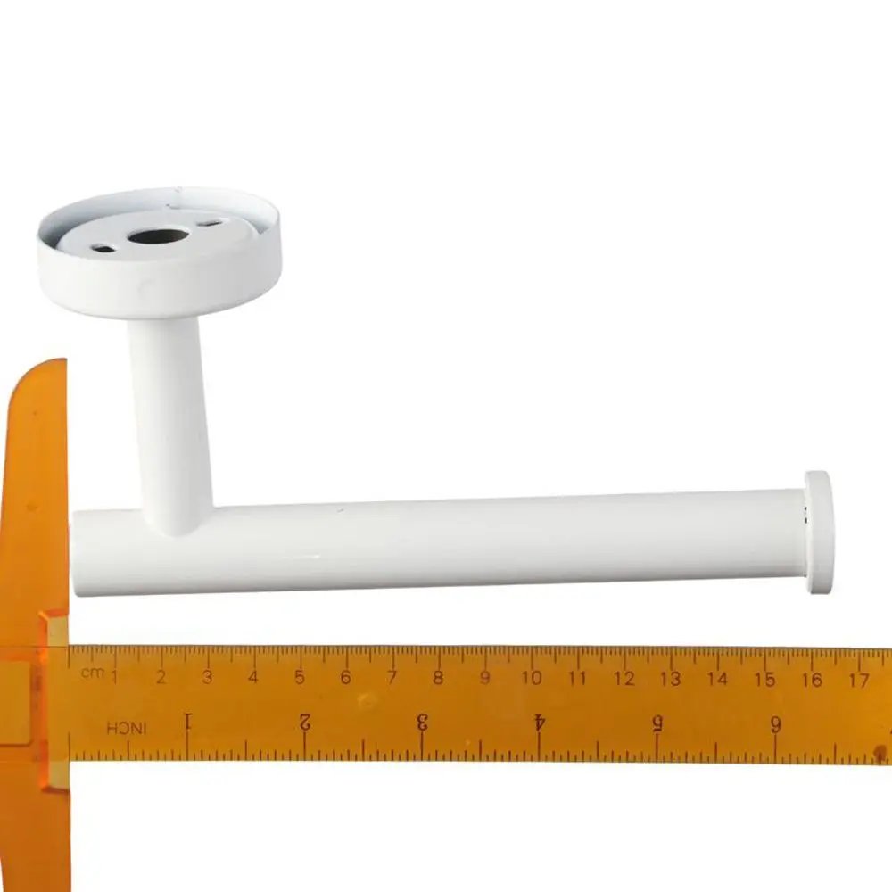 White Stainless Steel Toilet Paper Holder Wall Mounted Tissue Holder Open Style Toilet Paper Rack Heavy Duty Paper Roll Holder