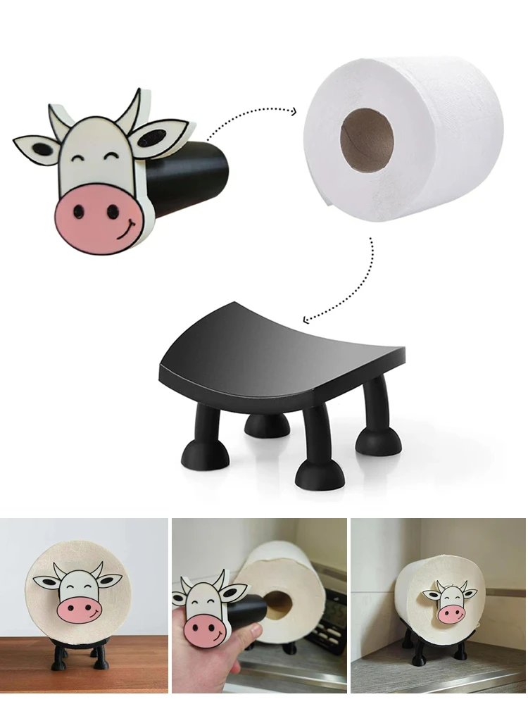 Funny Weightlifter Toilet Paper Holder Rack Shelf Tissue Roll Hanger Tissue Towel Roll Dispenser Bathroom Kitchen Accessories