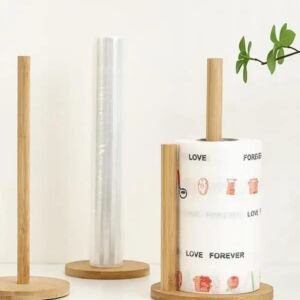 Küchenhalter für Holzpapierrollen, Papierhandtuchhalter, Rollenhandtuchständer, Holz-Papierhandtuchspender, Halter für Toilettenaufbewahrungswerkzeug