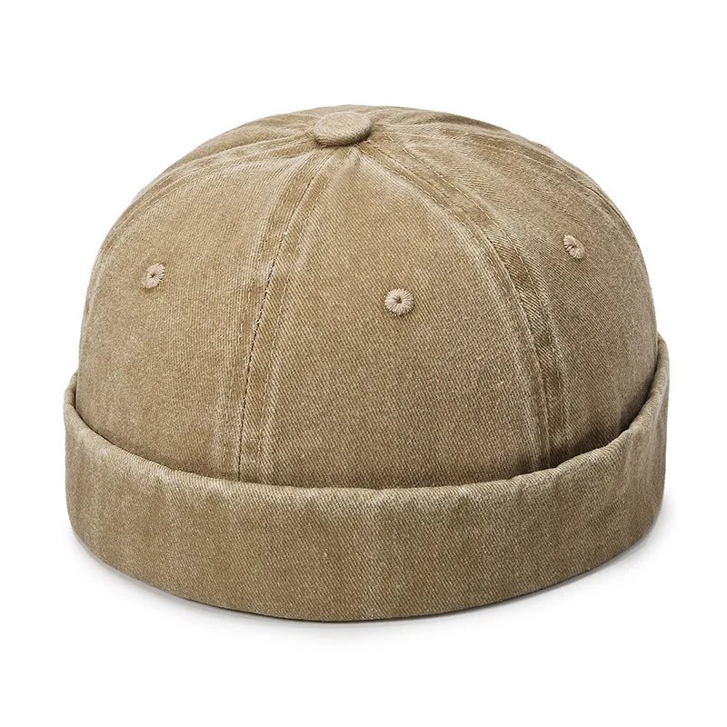 Vintage Men's Summer Cotton Brimless Skullies Cap Street Portable Docker Hats Multipurpose Beanie Hat Hip Hop Hats Japanese INS Vintage Men's Summer Cotton Brimless Skullies Cap Street Portable Docker Hats Multipurpose Beanie Hat Hip Hop Hats Japanese INS