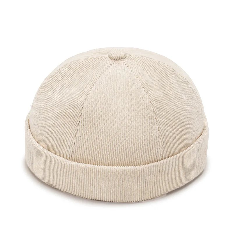Vintage Men's Summer Cotton Brimless Skullies Cap Street Portable Docker Hats Multipurpose Beanie Hat Hip Hop Hats Japanese INS Vintage Men's Summer Cotton Brimless Skullies Cap Street Portable Docker Hats Multipurpose Beanie Hat Hip Hop Hats Japanese INS
