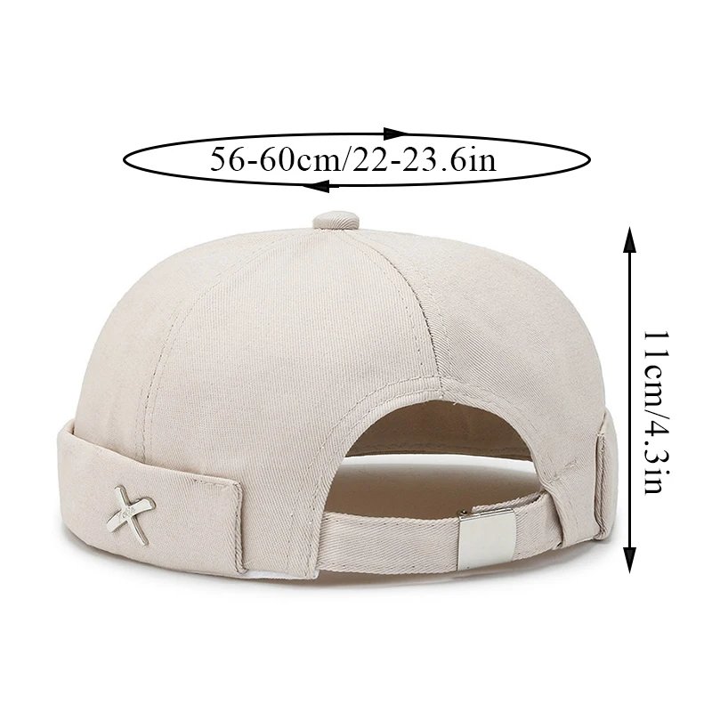 Vintage Men's Summer Cotton Brimless Skullies Cap Street Portable Docker Hats Multipurpose Beanie Hat Hip Hop Hats Japanese INS Vintage Men's Summer Cotton Brimless Skullies Cap Street Portable Docker Hats Multipurpose Beanie Hat Hip Hop Hats Japanese INS